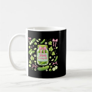 Taza De Café Dibujos Divertidos De Pepinillos Cristianos Y Humo