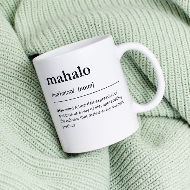 Taza De Café Diccionario de palabras hawaiano de definición de  (Subido por el creador)