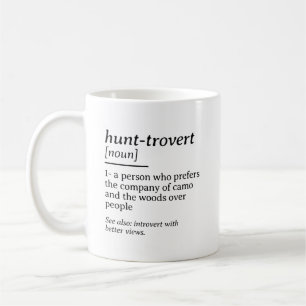 Taza De Café Diccionario divertido de caza Hunt-rovert Definici