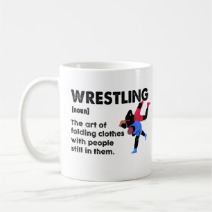 Taza De Café Diccionario Divertido de Lucha Definición Luchador