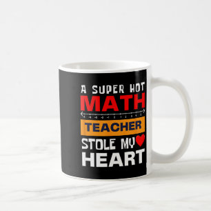 Taza De Café Dicho de Matemáticas Vintage Super Caliente Corazó