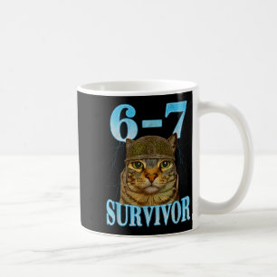 Taza De Café Dicho Divertido 67 Gatos Dolor de Barriga Superviv