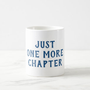 Taza De Café Dicho divertido de amante de los libros en azul y