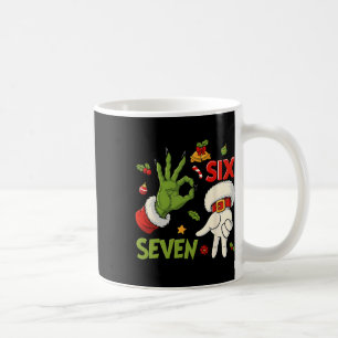 Taza De Café Dicho divertido de Hugvyn Seis Siete Meme Navidad