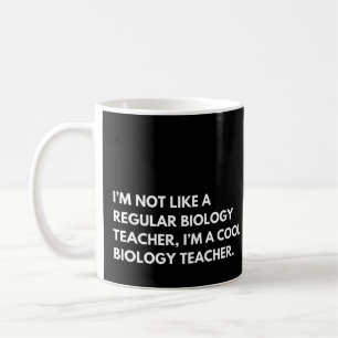 Taza De Café Dicho divertido de profesor de biología