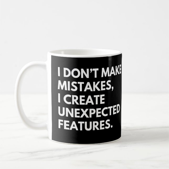 Taza De Café Dicho Divertido de Programadores y Desarrolladores (Izquierda)