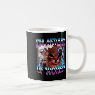 Taza De Café Dicho Divertido Humor Teme a las Mujeres Gato Meme