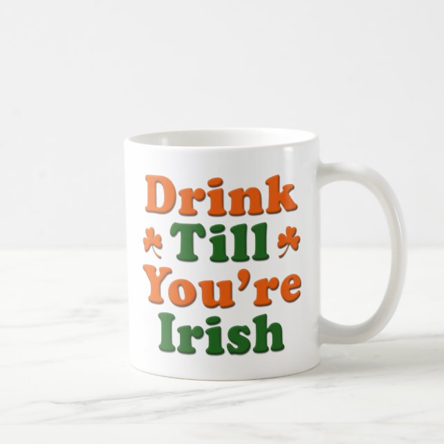 Taza De Café Dicho irlandés de bebida (Derecha)
