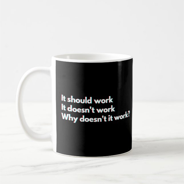 Taza De Café Dichos divertidos para desarrolladores y programad (Izquierda)