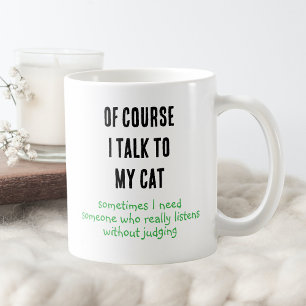 Taza De Café Dichos Divertidos Por Supuesto Que Hablo Con Mi Ga