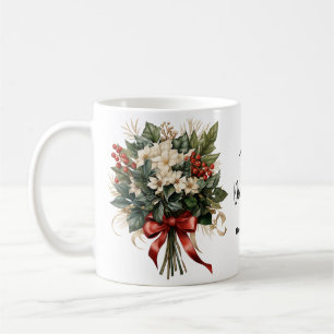 Taza De Café Diciembre Nacimiento Flor Holly