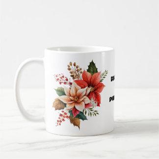 TAZA DE CAFÉ DICIEMBRE - POINSETIA
