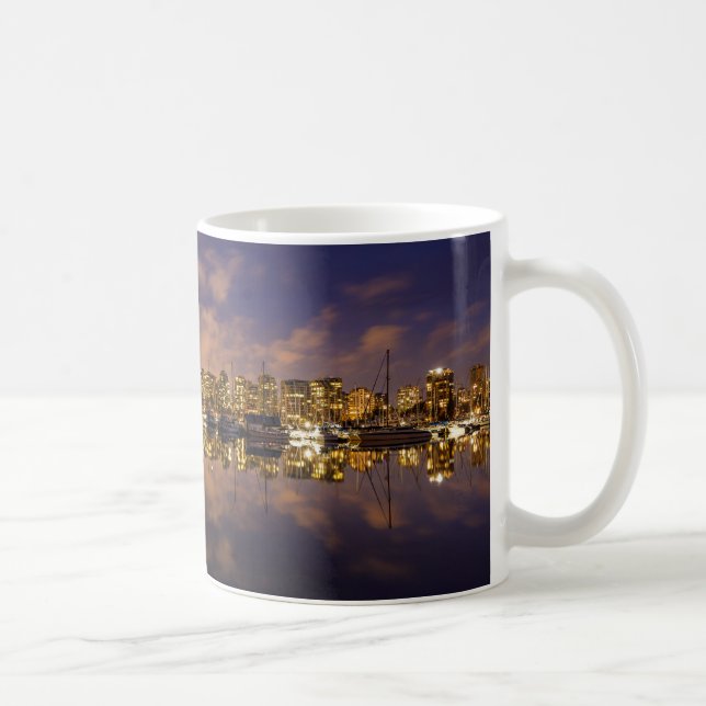 Taza De Café Die Skyline von Vancouver in Kanada (Derecha)