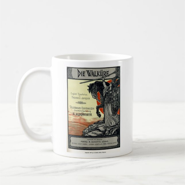 Taza De Café Die Walküre (página del título de la puntuación Vo (Izquierda)