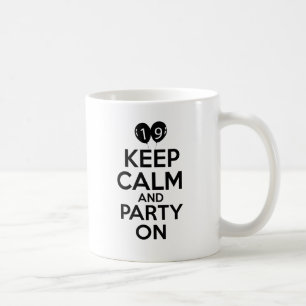 Taza De Café diecinueveavo diseños del cumpleaños del año