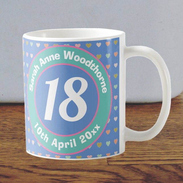 Taza De Café Dieciocho Años. Cumpleaños. (Subido por el creador)