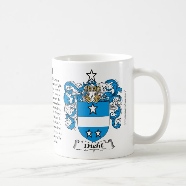 Taza De Café Diehl, el origen, el significado y el escudo (Derecha)