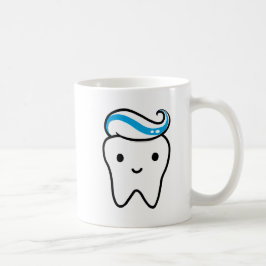 Taza De Café Diente con pasta dental Kawaii Molar