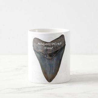 Taza De Café Diente del tiburón de Megalodon