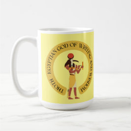 Taza De Café Diente: el Dios egipcio de la sabiduría y la escri