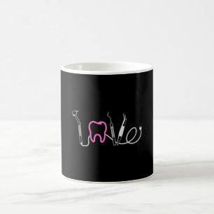 Taza De Café Dientes Dentistas Amor DentalDiente Gracioso Idea