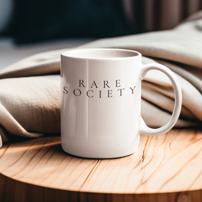 Taza De Café Dieta carnívora de la Sociedad Rara (Rare Society Elevated Mug)