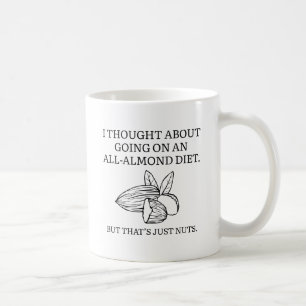 Taza De Café Dieta de Solo Almendras