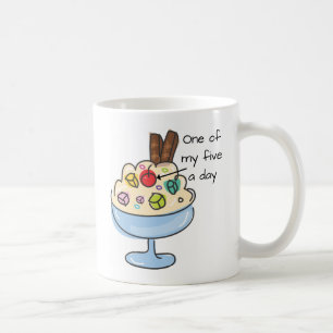 Taza De Café Dieta divertida cita helado sundae