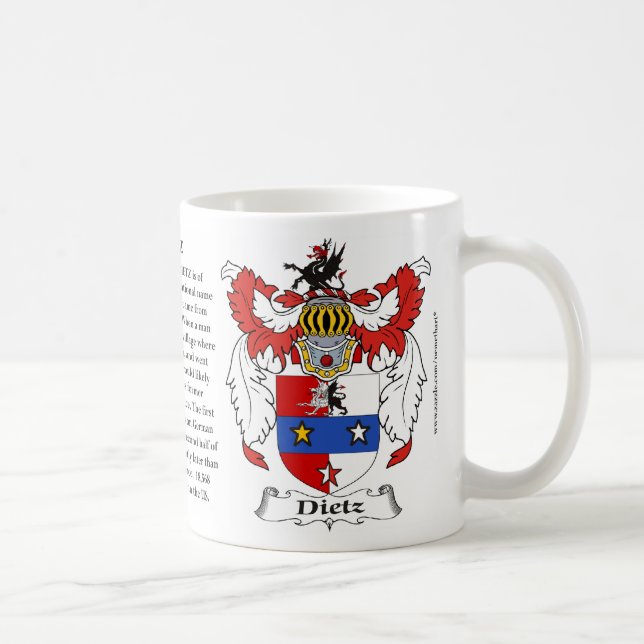 Taza De Café Dietz, el origen, el significado y el escudo (Derecha)