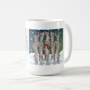 Taza De Café Diez Lynx saltando... Coffee Mug