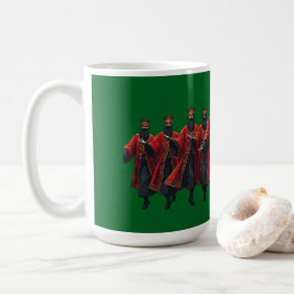 Taza De Café Diez Señores Saltando Recorte Estilo Esténcil 6