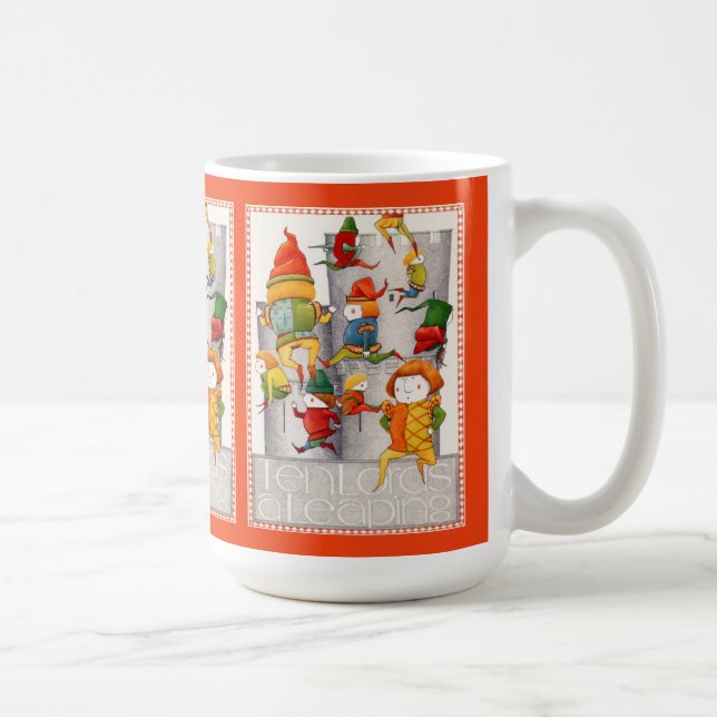 Taza De Café DIEZ SEÑORES UN TOQUE DE SALIDA - Rojo (Derecha)