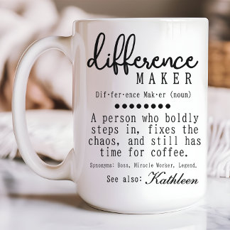 Taza De Café Diferencia de personalizados: mug, regalo de jefe 