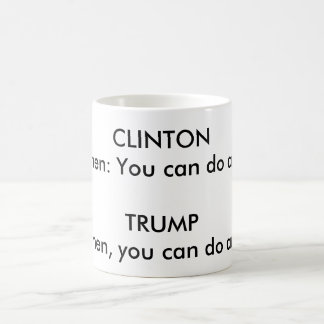 TAZA DE CAFÉ "DIFERENCIA GRAMATICAL ENTRE CLINTON Y EL TRIUNFO