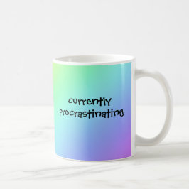 Taza De Café Difícil actualmente con arcoiris - Gracioso Mug