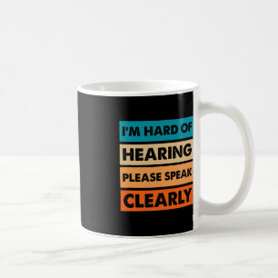 Taza De Café Difícil De Escuchar Lámina Audición Vintage Insufi