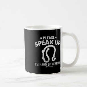 Taza De Café Difícil De Oír Vintage Con Discapacidad Auditiva P