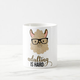 Taza De Café Difícil hipster llama: Adultos divertidos