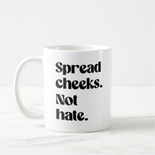 Taza De Café Difunde mejillas no odio
