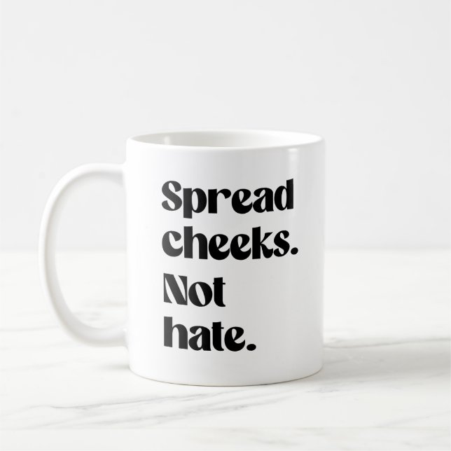 Taza De Café Difunde mejillas no odio (Izquierda)