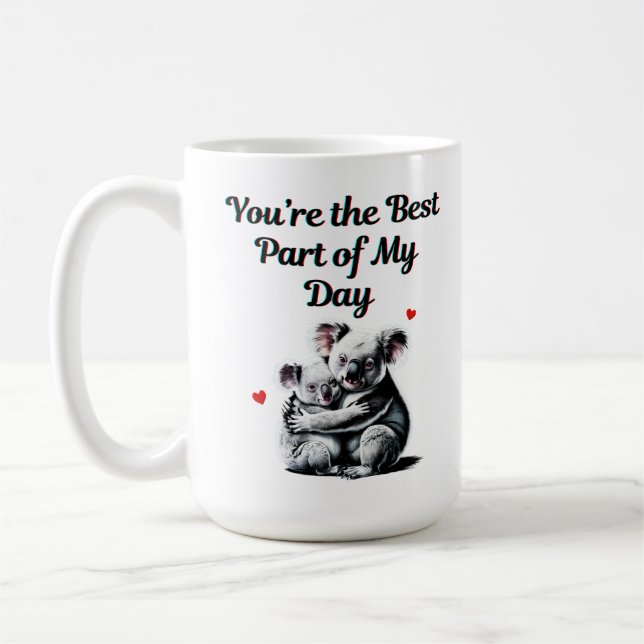Taza De Café Difundir el 🐨 de amor 💖 (Izquierda)