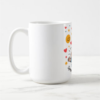 Taza De Café Difundir las sonrisas - Personalizado de Doodle li