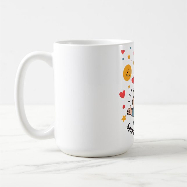 Taza De Café Difundir las sonrisas - Personalizado de Doodle li (Izquierda)