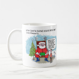 Taza De Café Díganle a Santa 2 tonterías