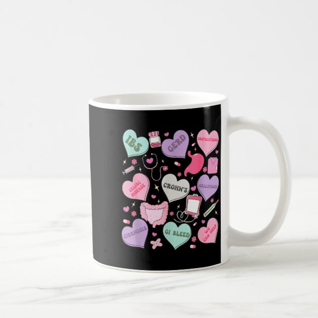 Taza De Café Digestive Divas Gastroenterology Nurse Valentine E (Derecha)