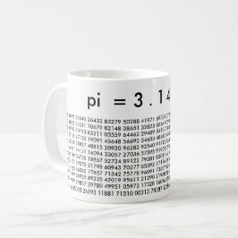 Taza De Café Dígitos pi 3.14159 Matemáticas Love Pi Day Mug