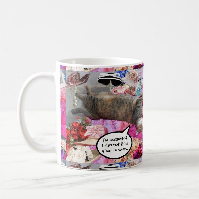 Taza De Café Dilema del gato de la princesa Tatus (Izquierda)