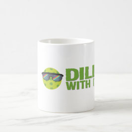 Taza De Café "Dill With It" Pickleball Mug