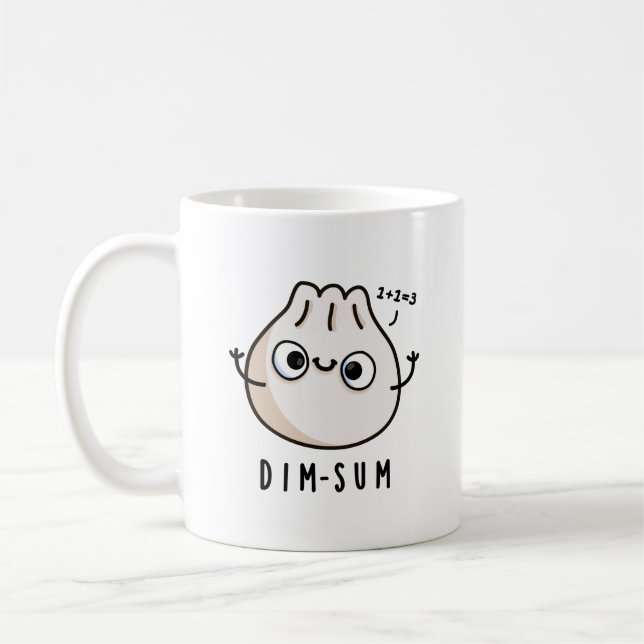 Taza De Café Dim-sum Funny Dimsum Math Pun (Izquierda)