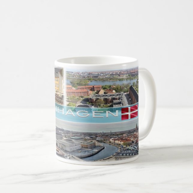 Taza De Café Dinamarca - Copenhague - (Anverso derecho)